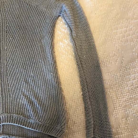 Vince Knit Pullover Top Small Linen V-Neck Sweater - Picture 7 of 7